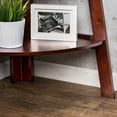 thumbnail image 6 of Furniture of America Reno 5-Shelf Wood Cherry Corner Bookcase, 6 of 7