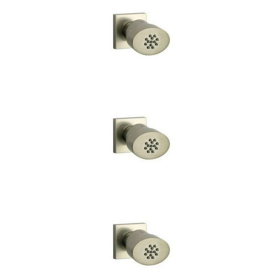 La Toscana 89PW721 Lady 3 Piece Thermostatic Shower Body Spray in Brushed Nickel