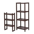 thumbnail image 4 of 100% Bamboo Bathroom Rack, Multi - Functional And Removable 7-Layer Shelf, Multi - Function 72 * 43.5 * 160.7Cm Dark Brown, 4 of 9