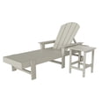 thumbnail image 5 of WestinTrends 2 Piece Adirondack Poly Reclining Chaise Lounge With Arms & Wheels, Sand, 5 of 5