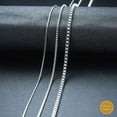 thumbnail image 5 of INFINIQUE CREATIONS Stainless Steel Silver Box Chain - Bracelet and Silver Necklace for Women and Men, 1mm-3mm, 7'-38', Silver - 1 Pack, 5 of 7
