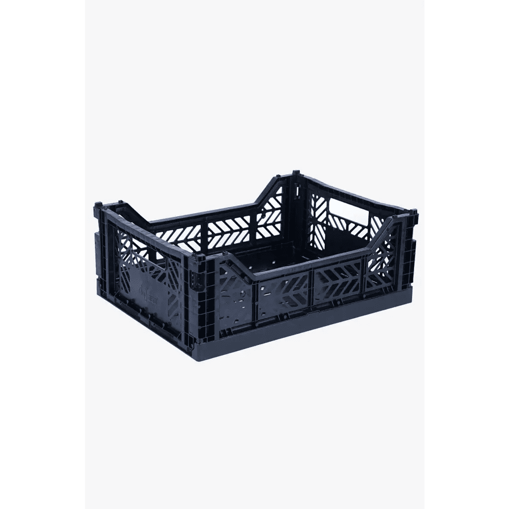 Foldable Storage Bins, Plastic Crate for Storage, Collapsible Crate
