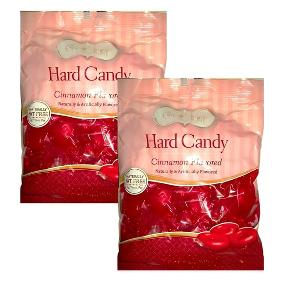 Red Hard Candy 12 oz Individually Wrapped Pack Flavored Candies Party Favor Basket Stuffers Snacks Treats Goodie Bag Fillers Parties Gift Supplies - 2 Count