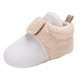 thumbnail image 1 of Baby Fleece Booties Newborn Warm Slippers Infant Toddler Winter Boots With Non Slip Bottom, 1 of 6