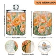 thumbnail image 5 of Yayeee 2 Pack Qtip Holder Bathroom Cotton Swab Canister with Lid Clear Dispenser Set, Abstract Floral Art, 5 of 6