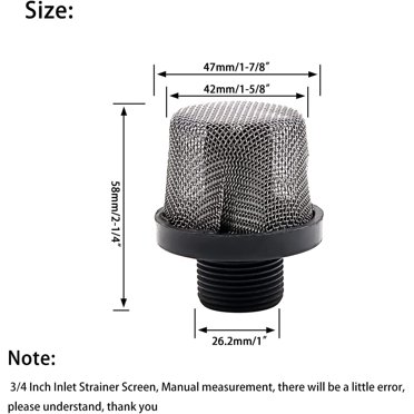 Graco Airless Spray Gun Filter Combo Kit - 288716 Inlet Strainer & 6x 288749 Filters