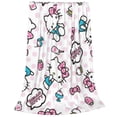 thumbnail image 3 of Hello Kitty Fleece Blanket Super Soft Cozy Throw Blanket 50"X40", Lightweight Fuzzy Comfy Flannel Blanket Warm Plush Throw Blankets For Couch, Sofa, Bed, 3 of 7