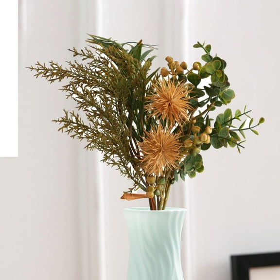 ZXNWN Sales Today Clearance Artificial Fall Flowers for Outdoors Fall Plants Artificial Plastic Plants Autumn Flowers for Home Indoor Table Fireplace Front Door Decor