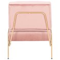 thumbnail image 7 of SAFAVIEH Romilly Modern Glam Velvet Accent Chair, Dusty Rose, 7 of 7