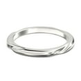 thumbnail image 3 of Twisting Wedding Ring 10k White Gold Wedding Band, 3 of 4