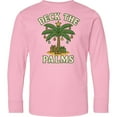 thumbnail image 3 of Inktastic Deck the Palms Christmas Palm Tree Long Sleeve Youth T-Shirt, 3 of 5