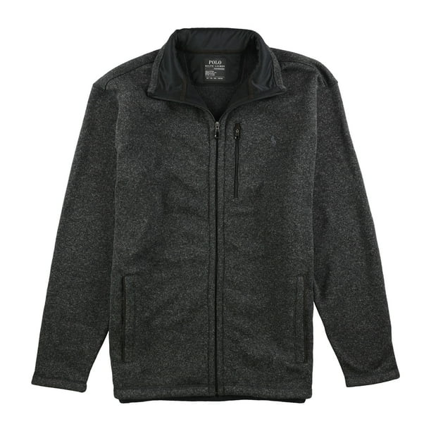 Download Ralph Lauren - Ralph Lauren Mens Fleece Mock Neck Jacket, Black, XLT - Walmart.com - Walmart.com