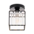 thumbnail image 4 of Tignapoo Modern Nordic Ceiling Light for Hallway, Foyer, and Closet - Square Black Crystal Iron Fixture with E26/E27 Socket (Bulb Not Included) - 110-130V/220-240V, 4 of 6