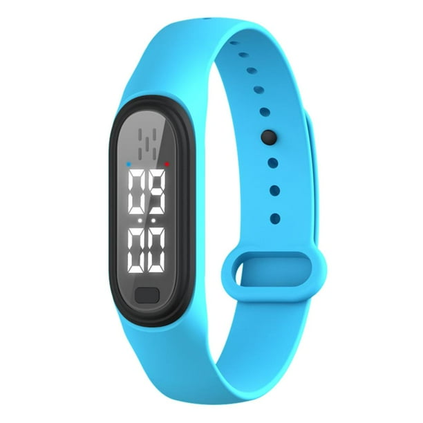 Pulsera repelente de mosquitos ultrasónica con LED para acampar Azul