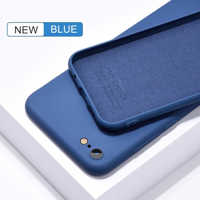 Funda fina suave para iPhone 7 8 6s Plus SE2 funda de silicona líquida Original Candy Coque Capa para iPhone X Xs 11 12 13 14 Pro Max XR Tan Jianjun unisex
