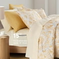 thumbnail image 5 of Regency Heights Queen Size Comforter Set, 9-Piece Bed in a Bag Queen, Yellow Bedding Comforter Set with Comforter, Flat Sheets, Fitted Sheets with Side Pockets, 5 of 8