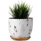 thumbnail image 1 of Maceta de mármol de cerámica moderna nórdica, maceta para plantas de interior con orificio de drenaje y bandeja de cerámica para cactus suculentas kaili Sencillez, 1 of 3
