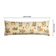 thumbnail image 6 of Dog Lover's Body Pillow Cover - Soft & Breathable, Hidden Zipper, 20"x54", Cute Puppy & Floral Print - Perfect Gift for Pet Lovers, Side Sleepers & Dog Themed Decor, 6 of 7