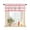 Pink, variant on Black Grey Farmhouse Striped Curtain Valance for Windows/Living Room/Kitchen/Bathroom/Café, Short Rod Pocket Tier Curtain Window Panel Modern Geometric Lines Simple Stripes Topper Curtain 42''x12''