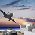 thumbnail image 3 of wall26 - Jet Aircraft Over The Sea - Removable Wall Mural | Self-Adhesive Large Wallpaper - 100x144 inches, 3 of 6