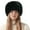 Black B, variant on Women's Warm Winter Bucket Hat Plush Fluffy Faux Fur Russian Ushanka Snow Hat Luxury Fuzzy Furry Bucket Hat White