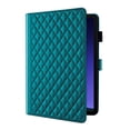 thumbnail image 2 of for Samsung Galaxy Tab S10 FE Plus 13.1 Inch Case, Rhombus Pattern Multiple Viewing Angles Stand Slim Folio Cover (Green), 2 of 6