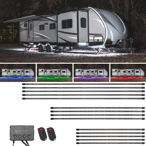 LEDGlow Million Color Slimline 20ft-25ft RV Camper Underbody Lighting Kit