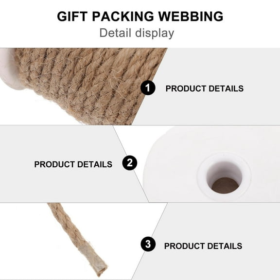 HORIALENCE Knot Tying Rope Rope Light Brown 1 Roll 78.7X0.2X0.2In