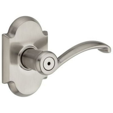 Austin Bed/Bath Lever in Satin Nickel