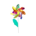 thumbnail image 2 of Plastic Windmill Toy, Outdoor Decoration Prop With Sleek Rotation Structure, for Courtyard and Festival Decoration, Multi-color, 2 of 6
