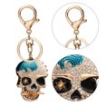thumbnail image 2 of Llavero Creativo Con Diamantes Imitación Calavera para Mujer Y Niña Bolso Mano Regalo (azul), 2 of 9