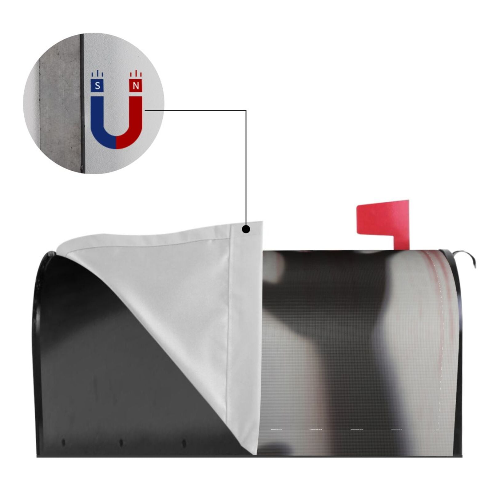 Kdxio Magnetic Mailbox Cover 21x18 in Mailbox Cover Outdoor Decoration Holiday Mailbox Covers for Home Garden Yard-21x18 in