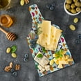 thumbnail image 5 of Love Cutting Board, Colorful Blooms Romantic Pattern Birds Hearts Creative Ornate Design Traditional Art, Tempered Glass Cutting and Serving Board, Wine Bottle Shape, Multicolor, by Ambesonne, 5 of 5
