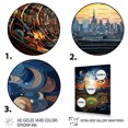 thumbnail image 3 of Designart "Night s Arena Glow Stadium Illumination III" Cityscapes Canvas Print, 3 of 5