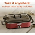 thumbnail image 5 of MAGNIFIQUE 4-Quart Slow Cooker with Casserole Manual Warm Setting - Perfect Kitchen Small Appliance for Family Dinners, Dishwasher Safe Crock, Red, 5 of 6