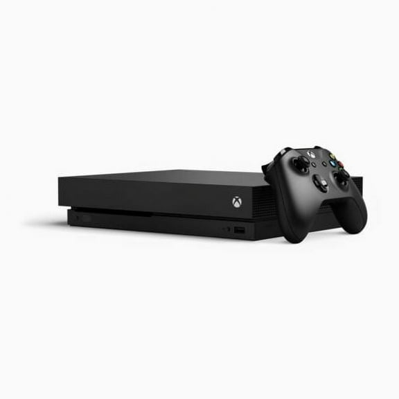 Restored MICROSOFT XBOX ONE X Console With Wireless Controller 1TB BLACK CYV-00001 (Refurbished)