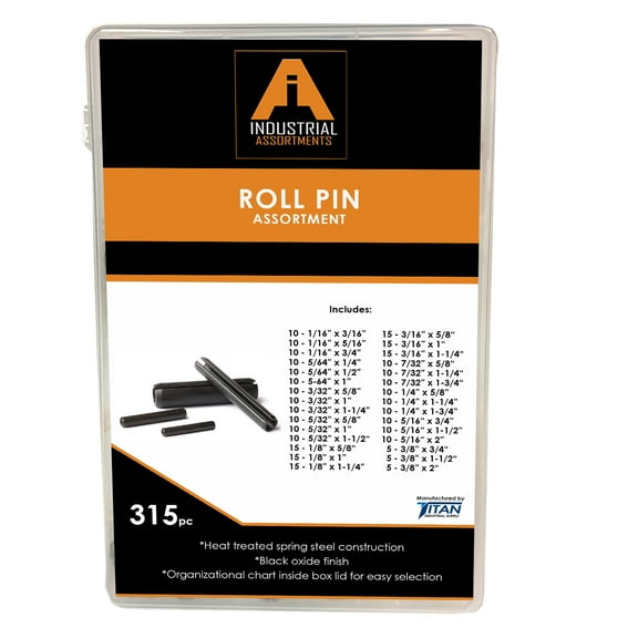 Titan Industrial Supply 315 Piece Roll Pin Assortment