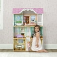 thumbnail image 4 of Delta Children MySize Dollhouse - Large Wooden 3-Story Dollhouse with 7 Rooms Includes 12 Accessories - Fits 12-inch Dolls - Pretend Play Dream Gift for Ages 3+, 4 of 14