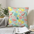 thumbnail image 4 of KLL Bright Peach Decorative Throw Pillow Covers Velvet Soft for Couch Sofa Bedroom Living Room Outdoor (No pillow core)- 16"x16", 4 of 5