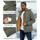thumbnail image 4 of Kalauyu Mens Jackets with Hoode Parka Fleece Liner Coats Windproof Winter Raincoat Multi Pockets, 4 of 8