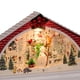 thumbnail image 2 of Advancent Decoración de escritorio del conjunto del pueblo LED de la casa de la nieve de la resina Kits de decoración para fiestas Muñeco de nieve, 2 of 6