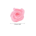thumbnail image 2 of Unique Bargains Mini Satin Ribbon Roses Tiny Fabric Flowers Embellishments Rosettes Applique Pink 50 Pcs, 2 of 5