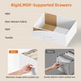 thumbnail image 7 of Eunos Nightstand End Table, 2 Drawer White Small Bedside Table for Bedroom, Living Room, 7 of 7