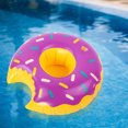 thumbnail image 3 of Posavasos Inflable Con Forma Donut Posavasos Flotante para (púrpura) Superventas Ins, 3 of 8