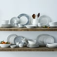 thumbnail image 5 of Noritake Grey Hammock Round Platter, 5 of 6