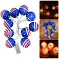 thumbnail image 6 of BNNG July 4th Ball LED String Light, Independence Day Patriotic USA American Flag Lighting USB Battery Powered LEDs Red White Blue String Lights Indoor Outdoor Decorations, 6 of 6
