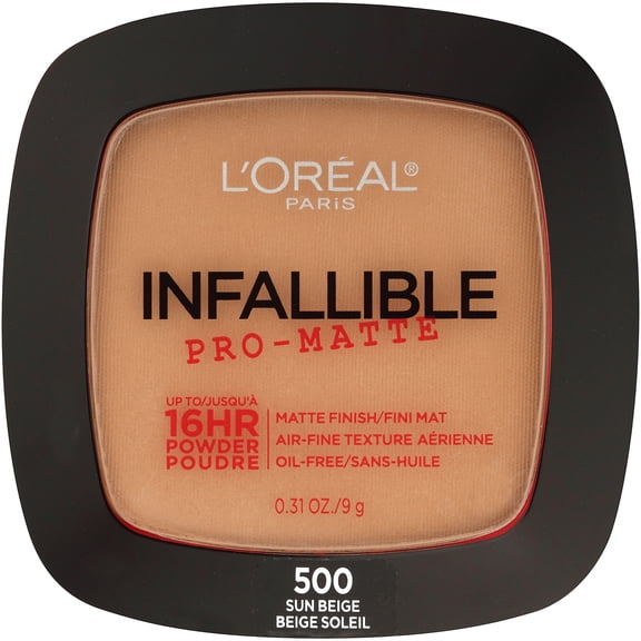 L'Oreal Paris Infallible Pro-Matte Powder, Lightweight, Sun Beige, 0.31 oz.