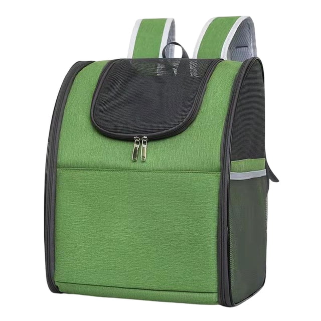 Bolsa de viaje con ventilación Mochila para mascotas para perros pequeños Gatos Capacidad 35 ml Jaula Verde Yuyangstore Organizador de viajes