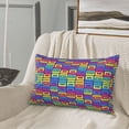 thumbnail image 5 of Sikiie Cassette Tapes Print Plush Pillow Cover, Wrinkle-proof and Stain-resistant Pillow Protector without Pillow Core, Home Decoration-14"x20", 5 of 6