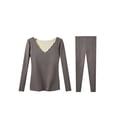 thumbnail image 1 of Minnieouse Ropa interior térmica gruesa para mujer de invierno frío, pijama adelgazante de manga larga, conjunto cálido para mantener Prendas para la parte del cuerpo Gris XXXL, 1 of 6